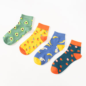 Thela Gaadi Ankle sock - Funky Fruit Cart