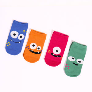 Thela Gaadi Low cut ankle sock - Comical Monsters