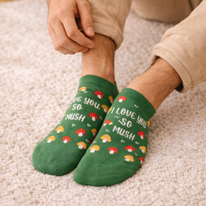 Thela Gaadi Low cut ankle sock - Mushroom Pizza Love