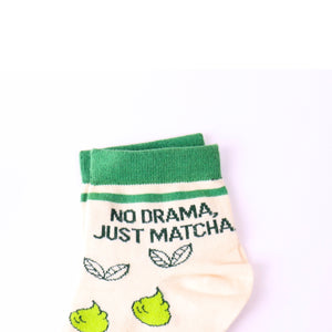 Thela Gaadi Ankle sock - Matcha Friendship Socks