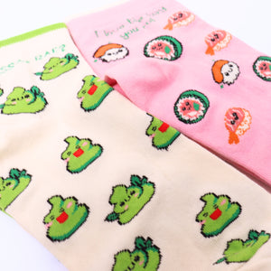 Thela Gaadi Ankle sock - Wasabi Sushi Love