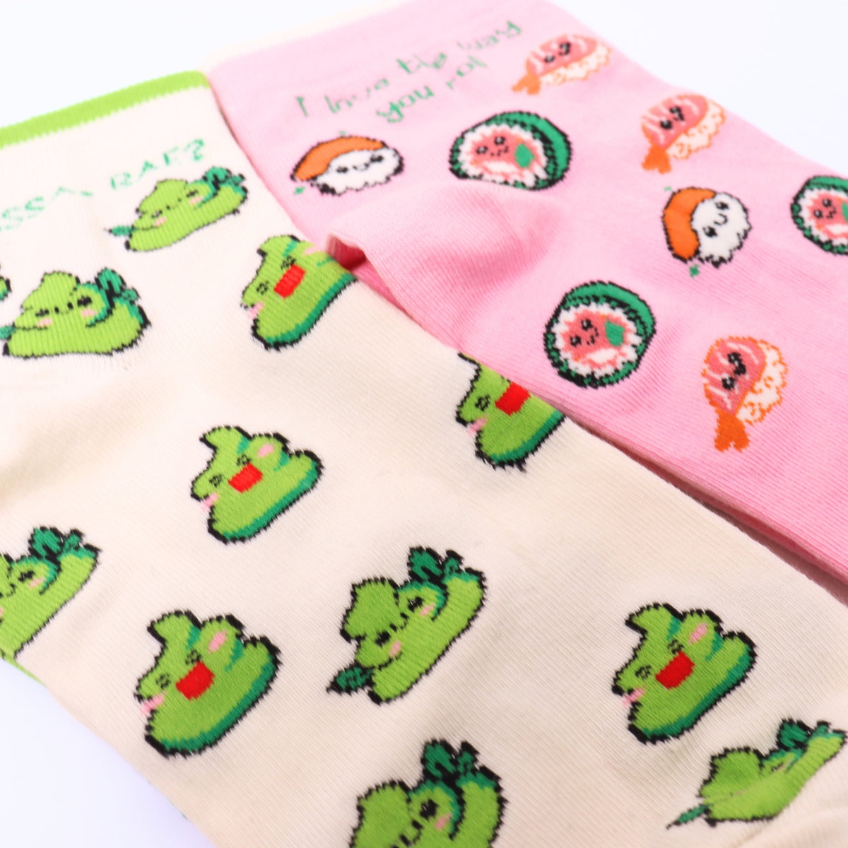 Thela Gaadi Ankle sock - Wasabi Sushi Love