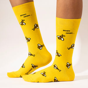 Thela Gaadi Crew sock - HONEY BEE SOCKS