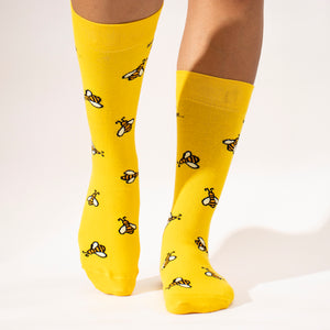 Thela Gaadi Crew sock - HONEY BEE SOCKS
