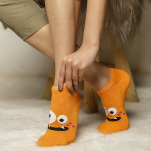 Thela Gaadi Low cut ankle sock - Comical Monsters