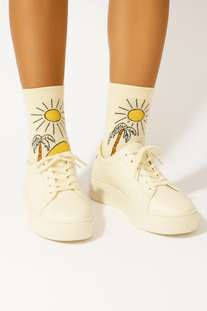 Thela Gaadi Ankle sock - Nature Bloom