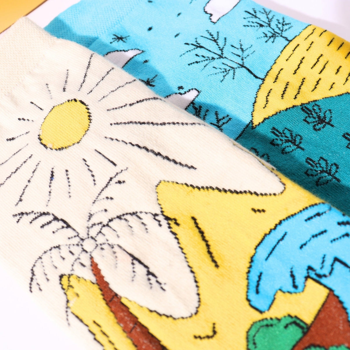 Thela Gaadi Ankle sock - Nature Bloom