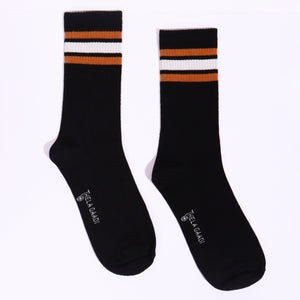 Thela Gaadi Crew sock - Black Classic Vintage Socks