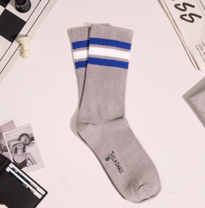 Thela Gaadi Crew sock - Grey Classic Vintage Socks