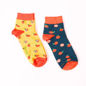 Thela Gaadi Ankle sock - Peachy Pops