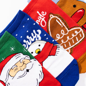 Thela Gaadi Low cut ankle sock - Jingle Joy Winter themed Socks