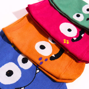 Thela Gaadi Low cut ankle sock - Comical Monsters