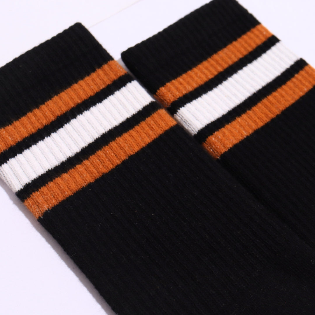 Thela Gaadi Crew sock - Black Classic Vintage Socks