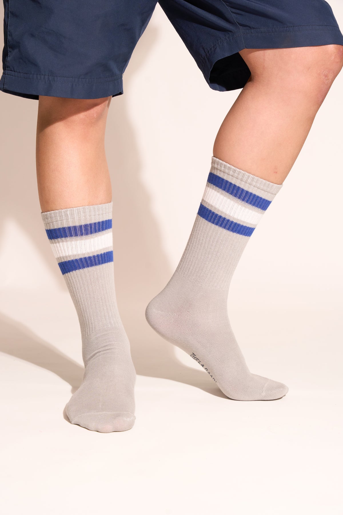 Thela Gaadi Crew sock - Grey Classic Vintage Socks