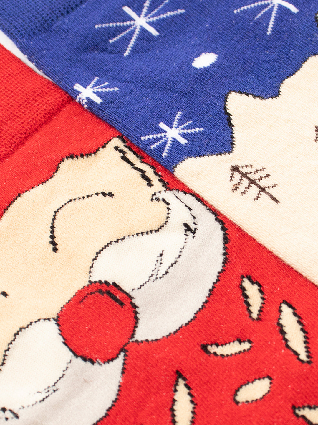 Thela Gaadi Mid crew sock - Santa & Snow Socks