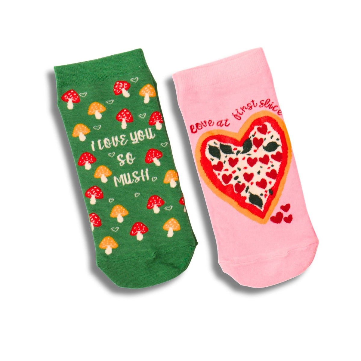 Thela Gaadi Low cut ankle sock - Mushroom Pizza Love