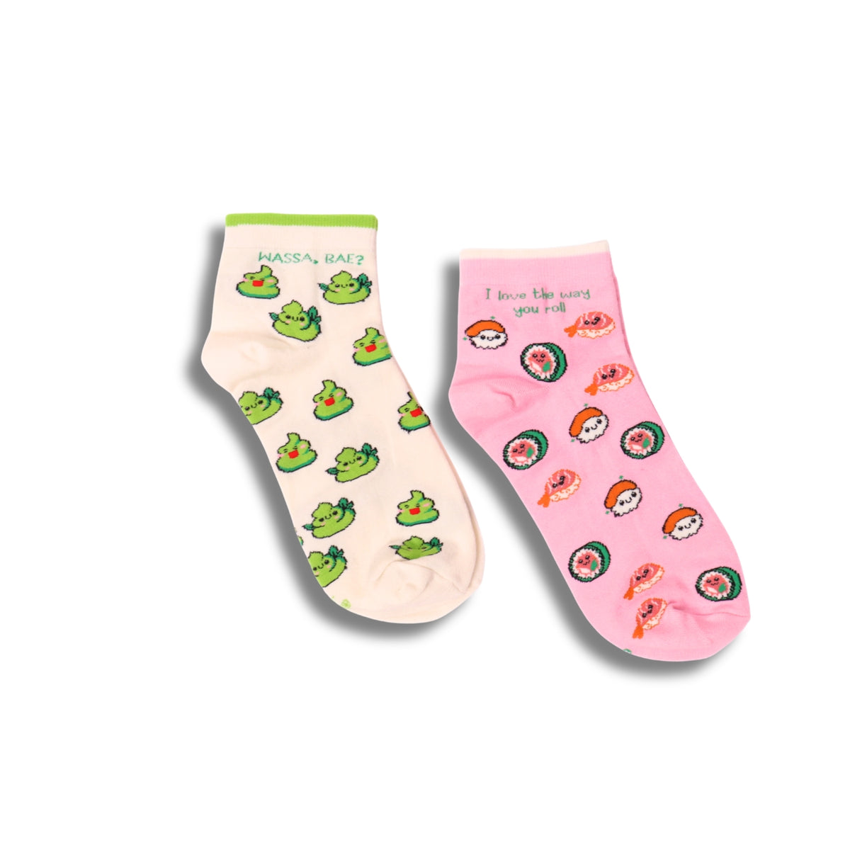Thela Gaadi Ankle sock - Wasabi Sushi Love