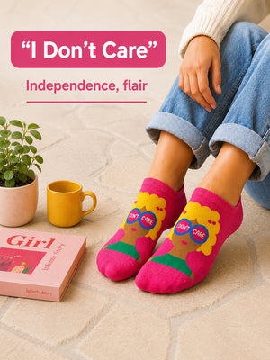 Thela Gaadi Low cut ankle sock - Girl Power Socks