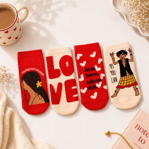 Thela Gaadi Low cut ankle sock - Bold and Beautiful