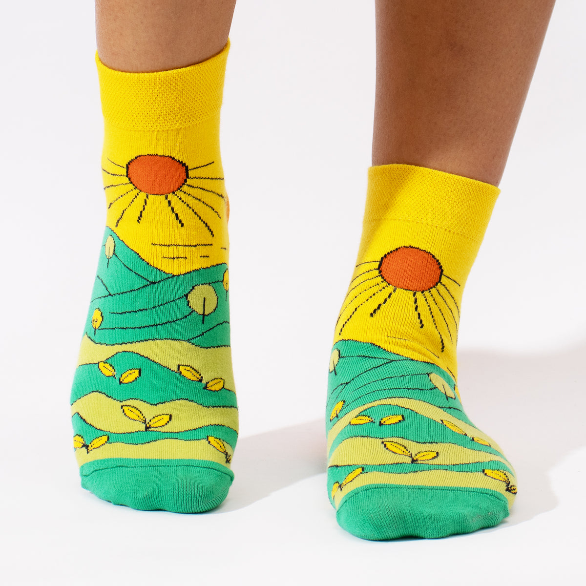 Thela Gaadi Ankle sock - Nature Green Socks