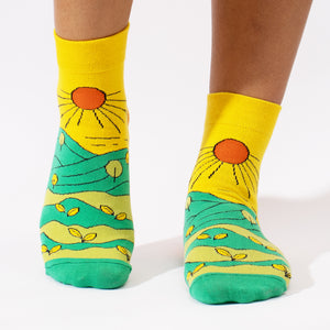 Thela Gaadi Ankle sock - Nature Green Socks