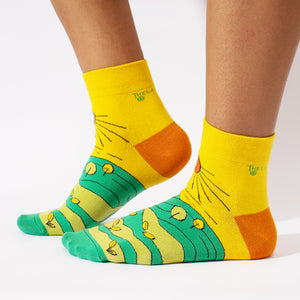 Thela Gaadi Ankle sock - Nature Green Socks