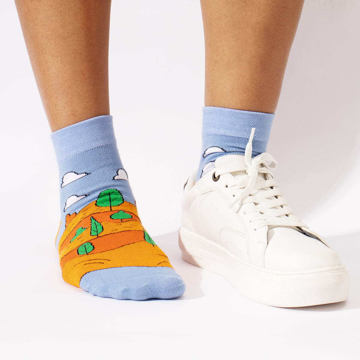 Thela Gaadi Ankle sock - Nature Green Socks